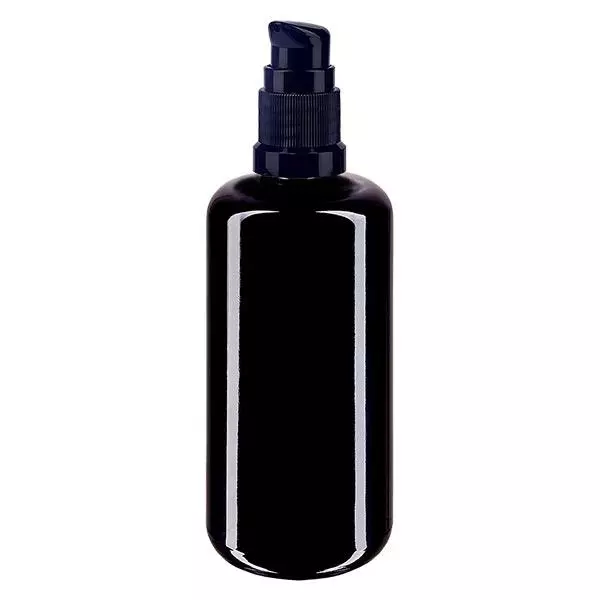 Flacon à pompe viol. 200ml noir pc. Flacon à pompe viol. 200ml noir pc.