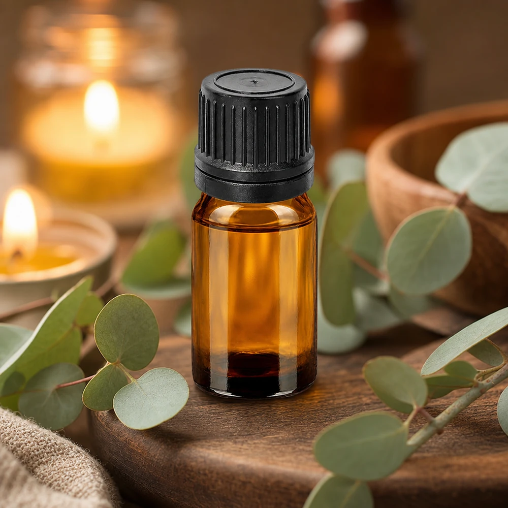Flacon compte-goutte 5ml 1mm noir OV BrownLine UT18/5 Flacon compte-gouttes compact de 5ml en verre brun avec ouverture de dosage de 1mm pour l'aromathérapie et le bien-être