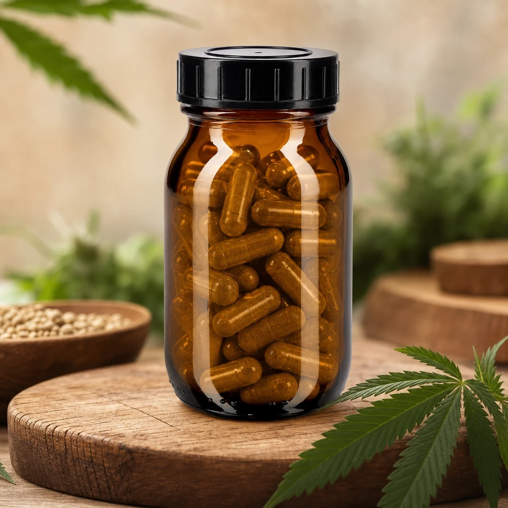Bouteille à col large 100ml en verre brun avec large ouverture pour un remplissage et une vidange faciles