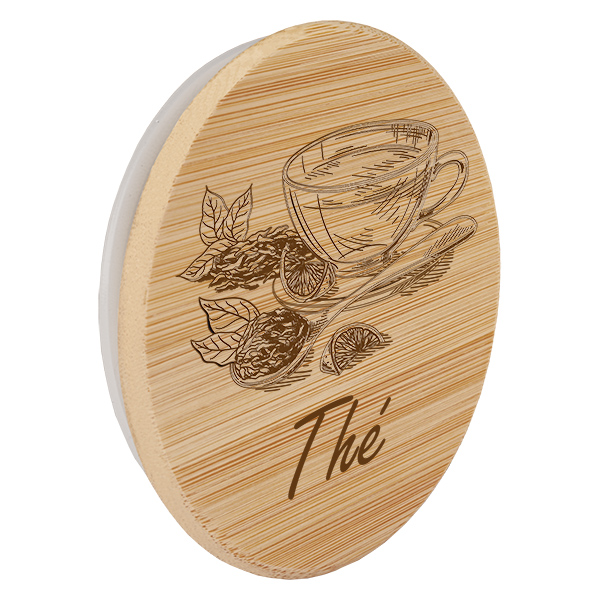 Couvercle en bois « Thé » pour WECK RR100