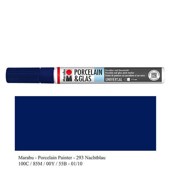 Crayon Bleu nuit 1-2mm pour verre/porcelaine (293)