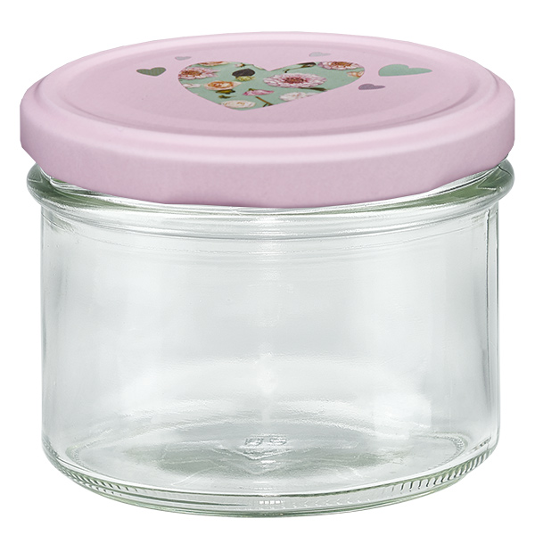 Verres de 225 ml + couvercle BasicSeal cur rose UNiTWIST