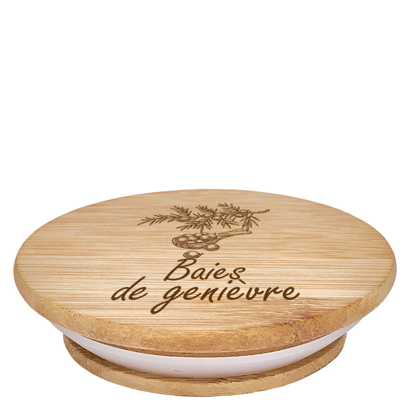Paire en bois « Baies de genièvre » pour WECK RR60