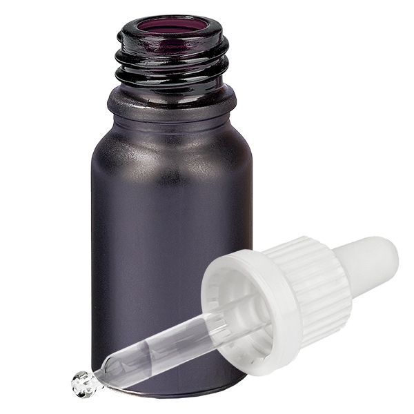 Flacon à pipette 10ml blanc OV BlackLine UT18/10