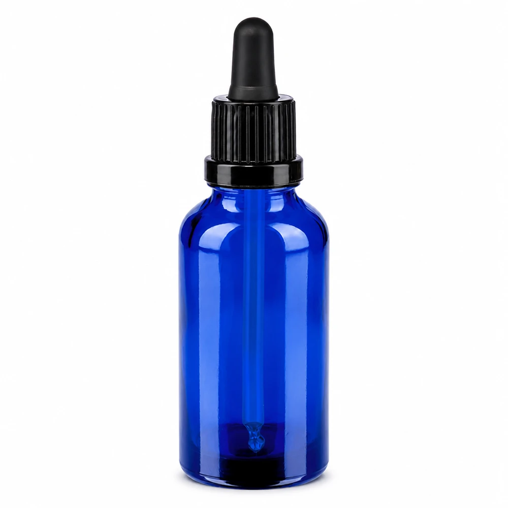 Flacon à pipette 30ml noir OV BlueLine UT18/30 Petit flacon à pipette de 30ml en bleu noir OV BlueLine UT18/30 taille compacte