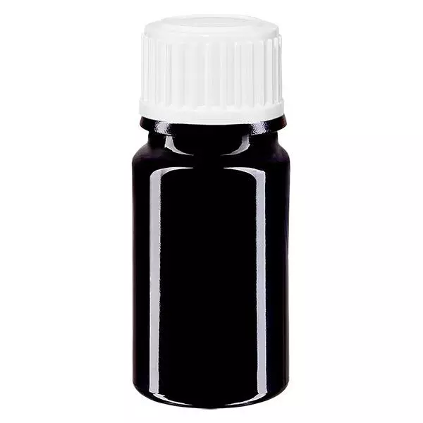 Flacon à pharmacie violet 5ml bouchon à vis blanc Globuli Standard Flacon à pharmacie violet 5ml bouchon à vis blanc Globuli Standard