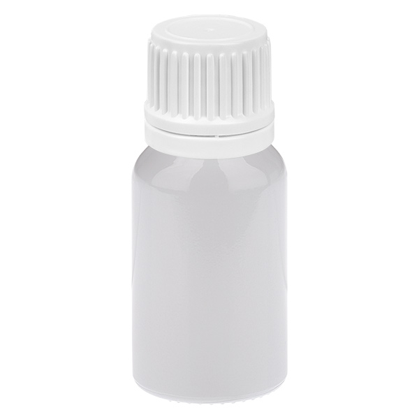 Flacon 10 ml Bouchon à vis 11 mm blanc Bouchon inviolable WhiteLine UT18/10 Flacon 10 ml Bouchon à vis 11 mm blanc Bouchon inviolable WhiteLine UT18/10