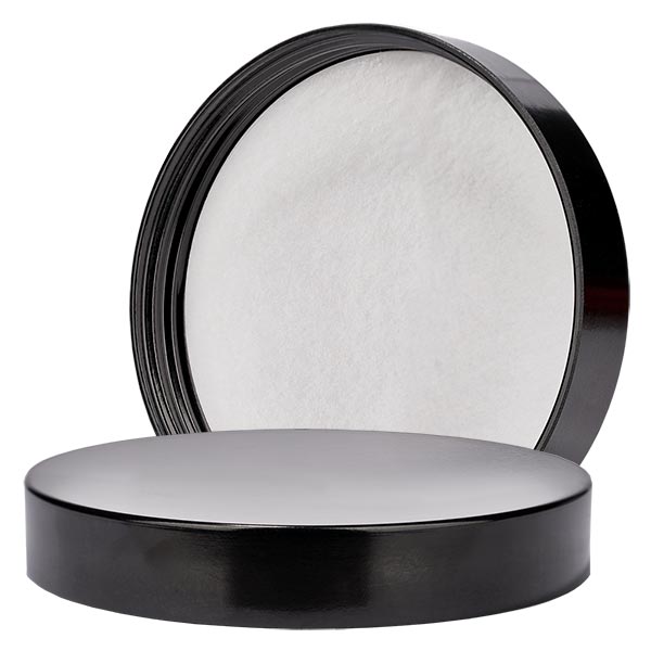 Couvercle à vis en bakélite noire, 83mm/R3 Couvercle à vis en bakélite noire, 83mm/R3