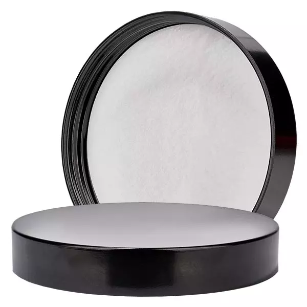 Couvercle à vis en bakélite noire, 83mm/R3 Couvercle à vis en bakélite noire, 83mm/R3