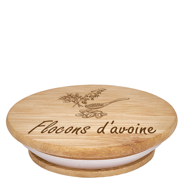 Paire en bois « Flocons d'avoine » pour WECK RR100