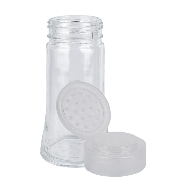 Pot à sel/épices 95 ml avec saupoudreuse, blanc Pot à sel/épices 95 ml avec saupoudreuse, blanc