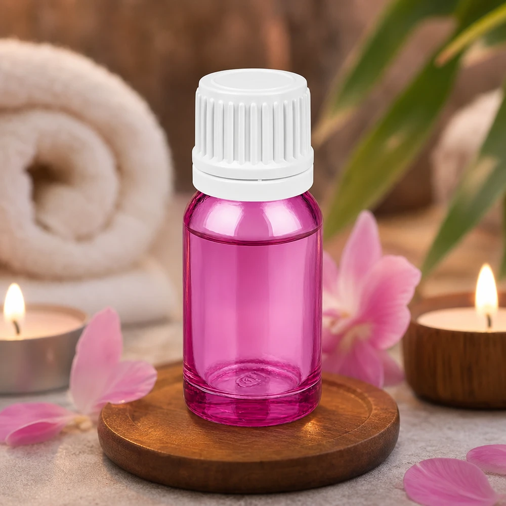 Flacon 10ml bouchon à vis 11mm blanc Originalité bouchon à vis PurpleLine UT18/10 Bouteille PurpleLine de 10 ml en verre de haute qualité avec bouchon SV blanc pour les mélanges professionnels
