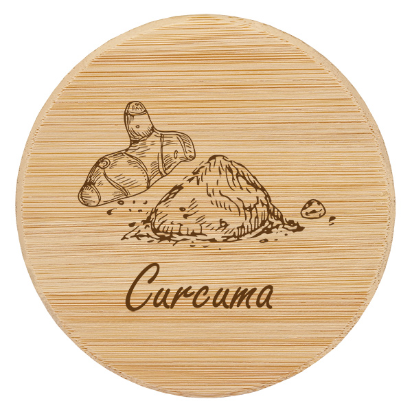 Paire en bois « Curcuma » pour WECK RR60 Paire en bois « Curcuma » pour WECK RR60