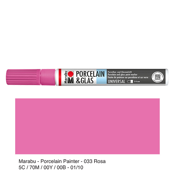 Crayon Rose 2-4mm pour verre/porcelaine (033)