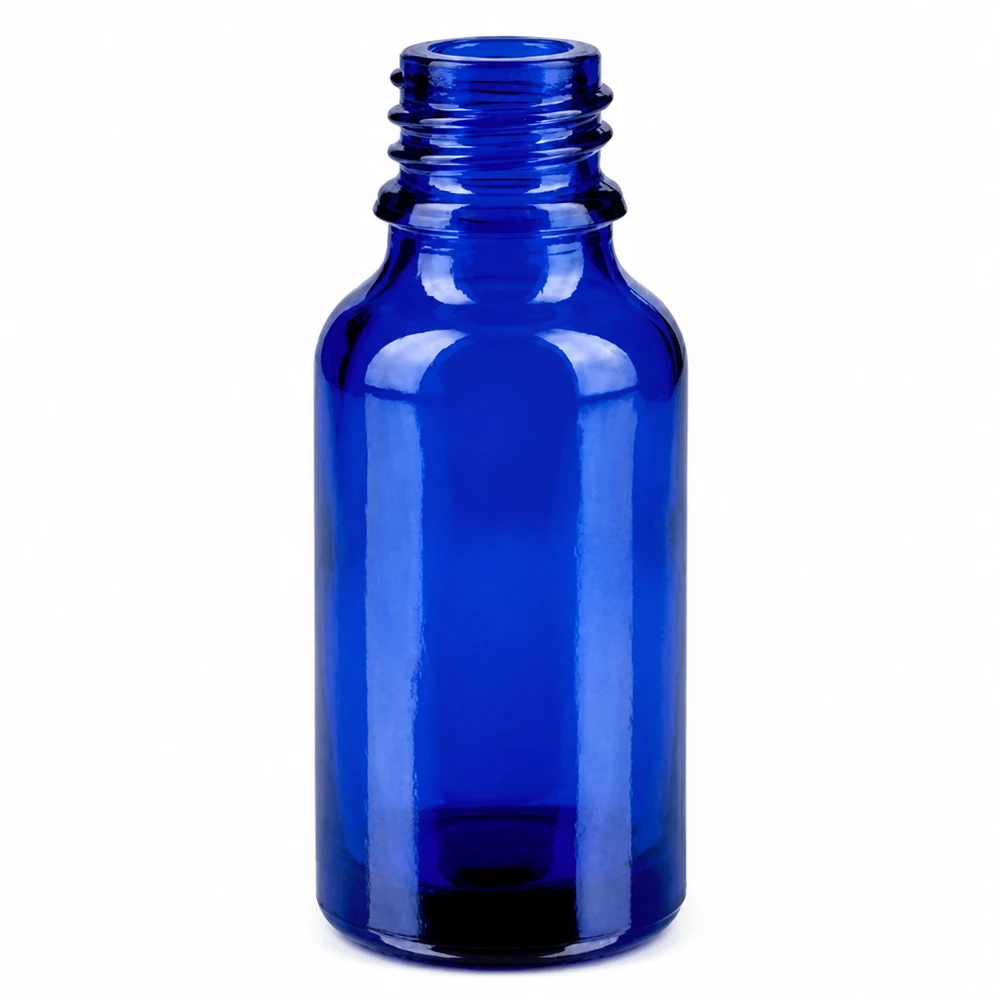 Vaporisateur 20ml blanc/tr. STD BlueLine UT18/20 Bouteille en verre bleu de 20 millilitres idéale pour les sprays faits maison et l'aromathérapie