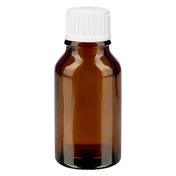 Flacon de pharmacie brun 30ml bouchon compte-gouttes blanc 0.8mm Std Flacon de pharmacie brun 30ml bouchon compte-gouttes blanc 0.8mm Std