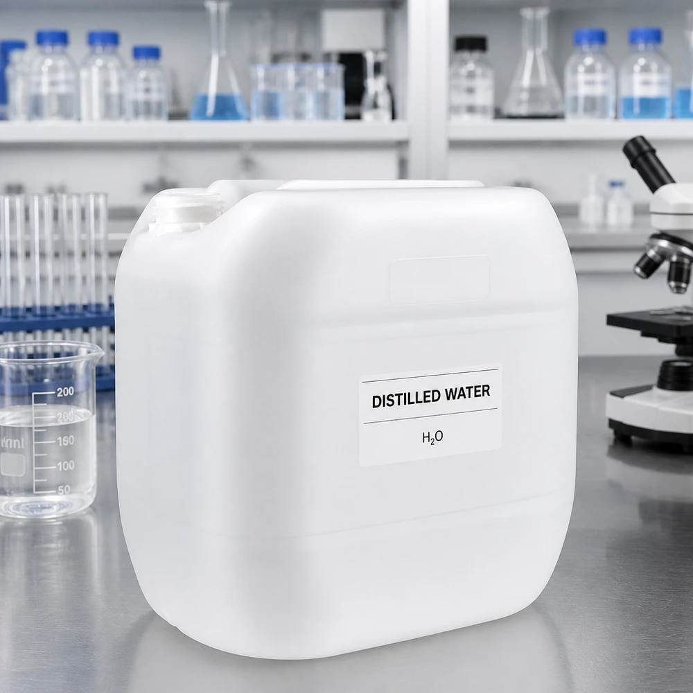 Bidon vide de 30 litres sans couvercle, en plastique de haute qualité, destiné aux applications de laboratoire