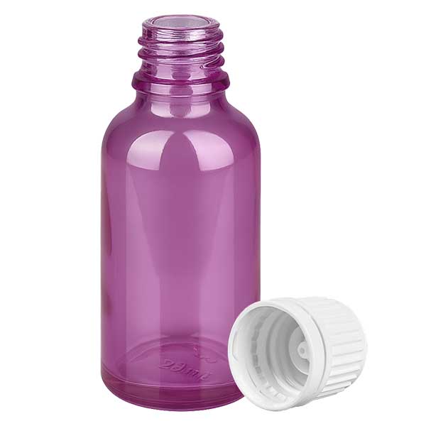 Bouteille 30ml bouchon à vis 11mm blanc Originalité Bouchon à vis PurpleLine UT18/30