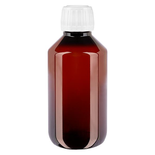 Bouteille PET 200ml avec standard blanc OV Bouteille PET 200ml avec standard blanc OV