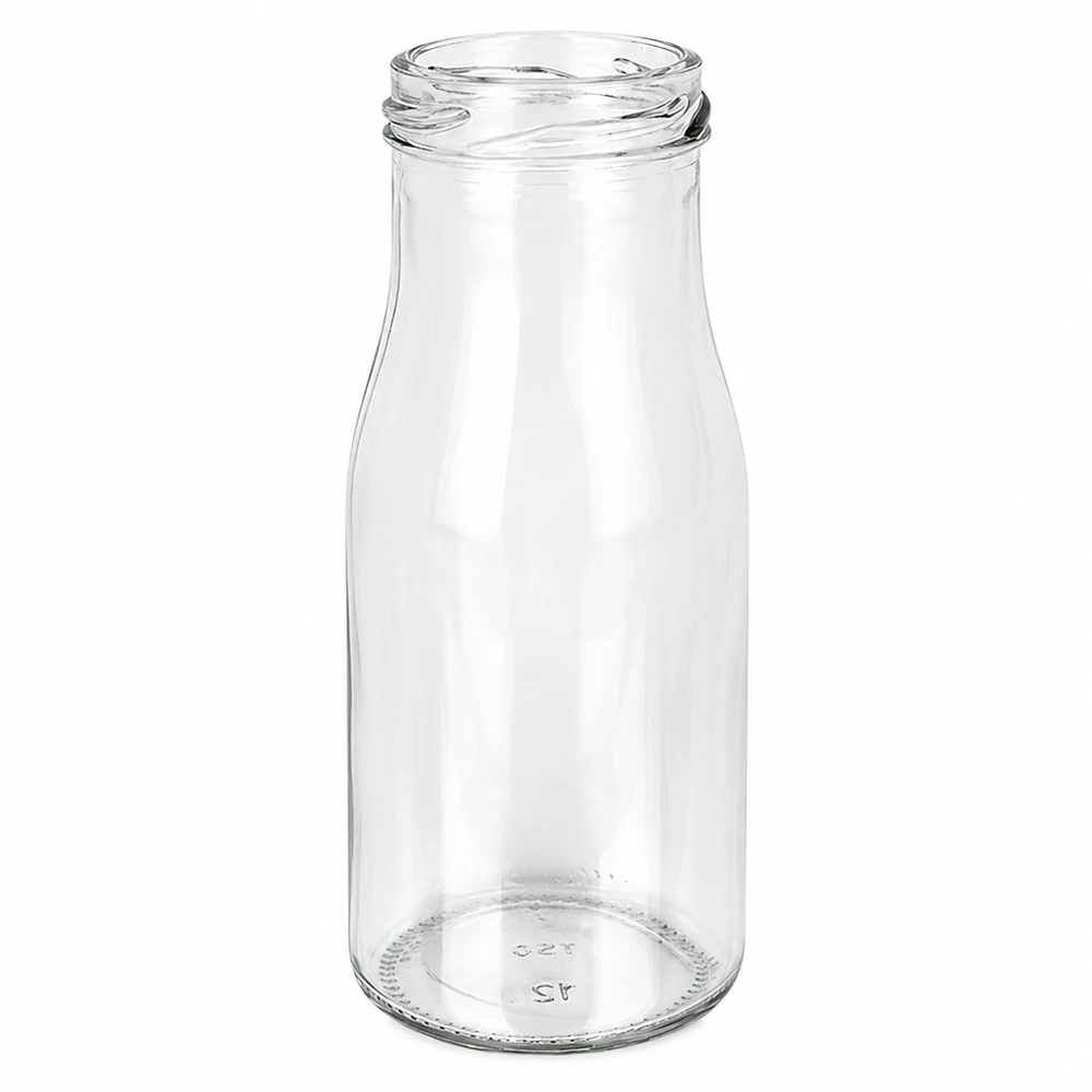 UNiTWIST Bottle150 Bouteille en verre 150ml TO43 pas de vis transparent vide pour aliments boissons jus smoothie