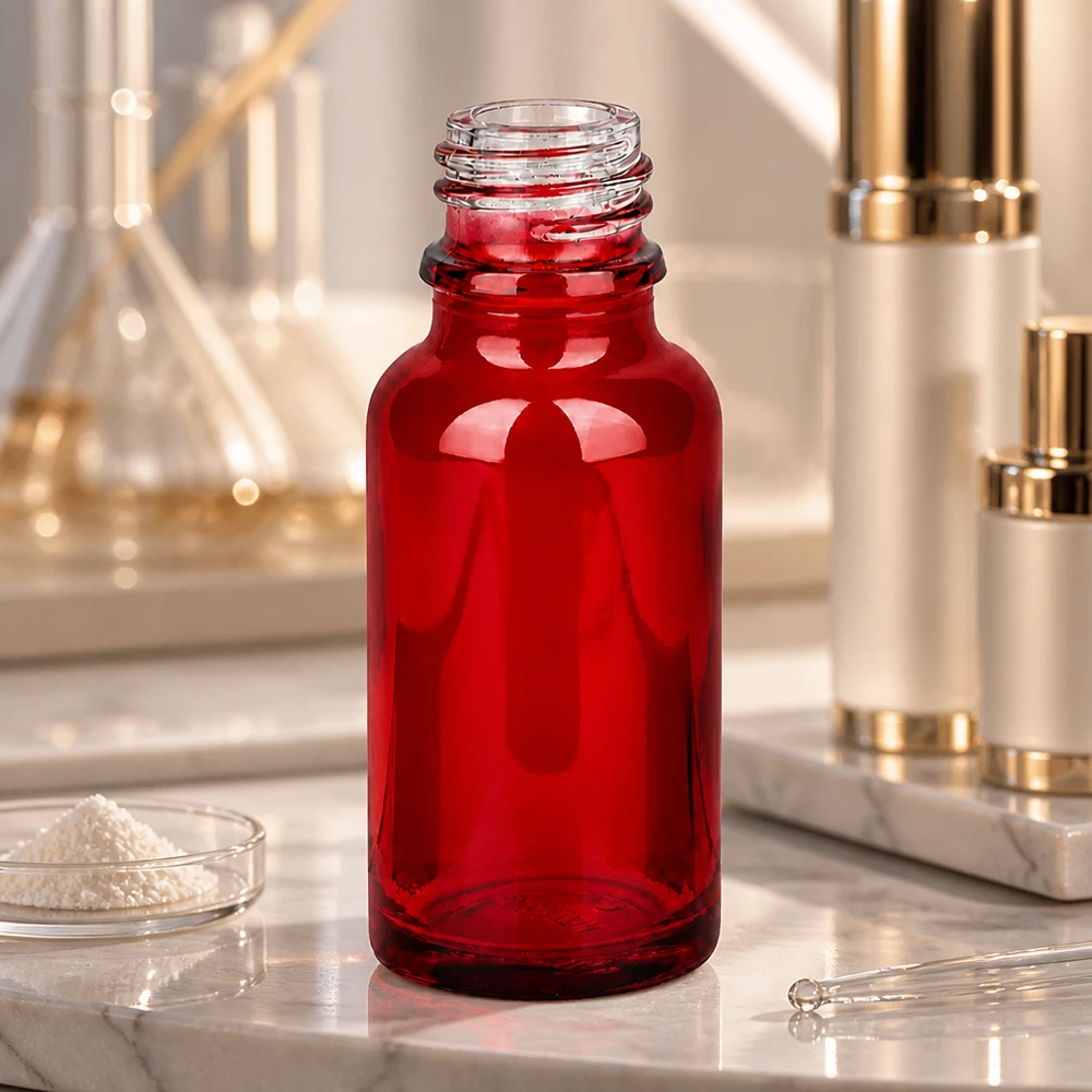 Bouteille de pharmacie RedLine compacte de 20 ml UT18/20 UNiTWIST avec col étroit pour un versement précis