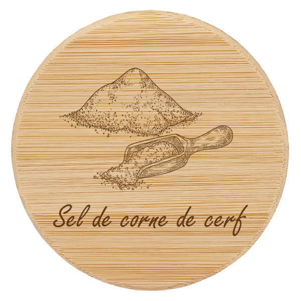 Paire en bois « Sel de corne de cerf » pour WECK RR60