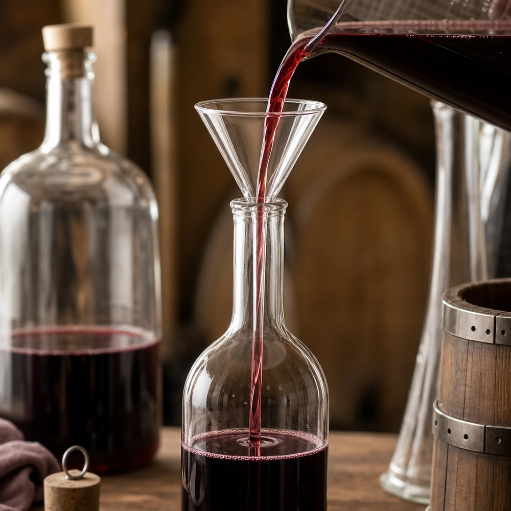 Entonnoir compact en verre 35mm avec un angle de 60 degrés, idéal pour les petits flacons de laboratoire et les tubes à essai