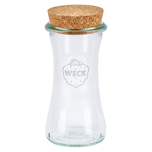 100ml bocal à gourmandises WECK RR40 avec bouchon nature