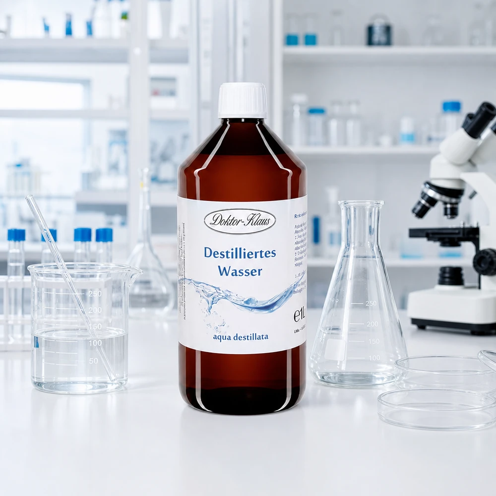 Eau distillée Doktor Klaus - Aqua dest 1 litre en bouteille PET