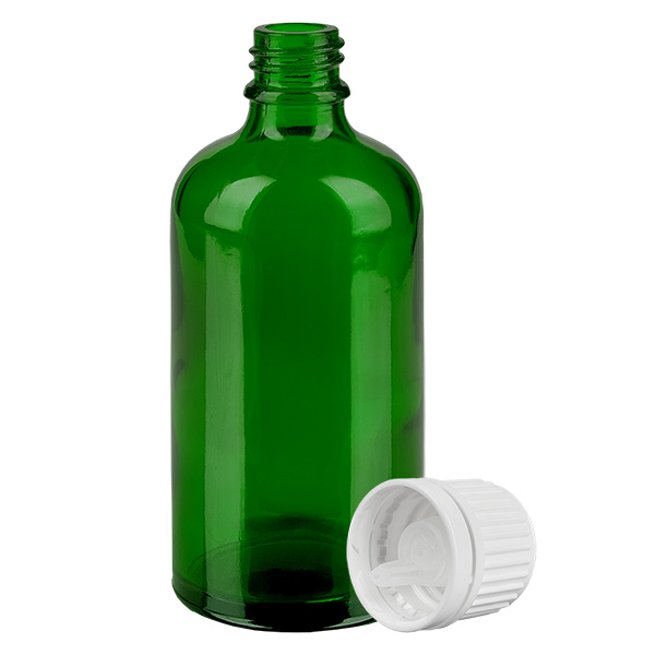 100ml flacon compte-gouttes 0.7mm blanc OV GreenLine UT18/100