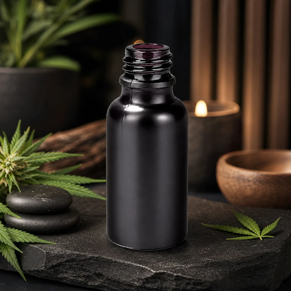 Flacon à pharmacie 20ml BlackLine UT18/20 UNiTWIST Flacon BlackLine polyvalent 20ml UT18/20 pour la pharmacie, la cosmétique et la médecine naturelle