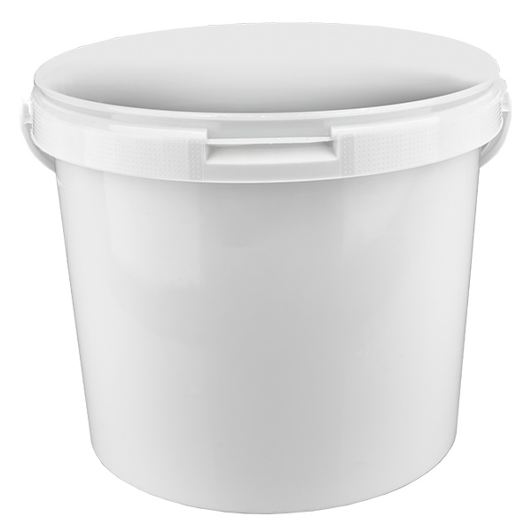5,6L Seau blanc sans couvercle