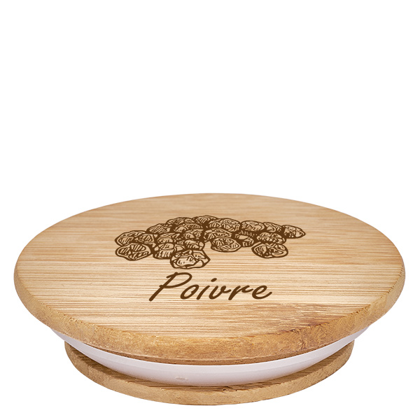 Bouchon en bois « Poivre » pour WECK RR60