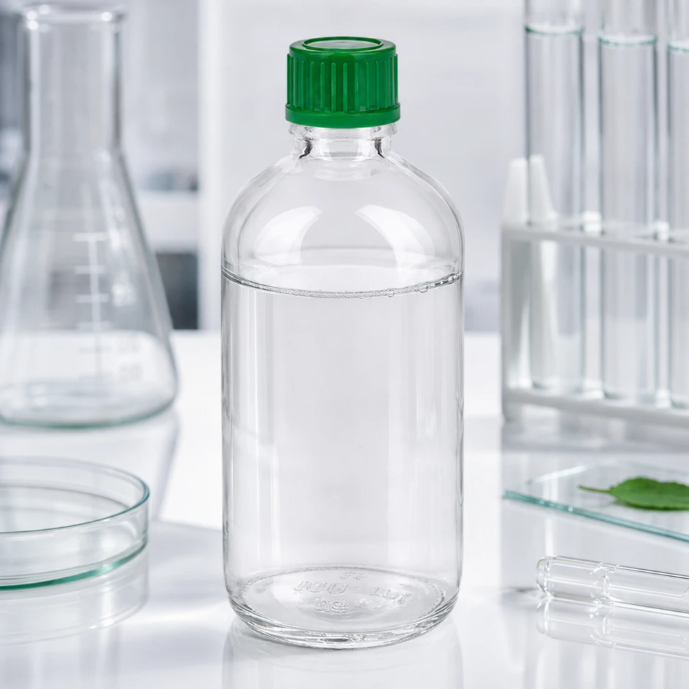 Flacon 100ml 11mm SV vert STD ClearLine UT18/100 Flacon de laboratoire en borosilicate de 100 ml avec bouchon vert de 11 mm SV ClearLine UT18/100 pour applications de laboratoire