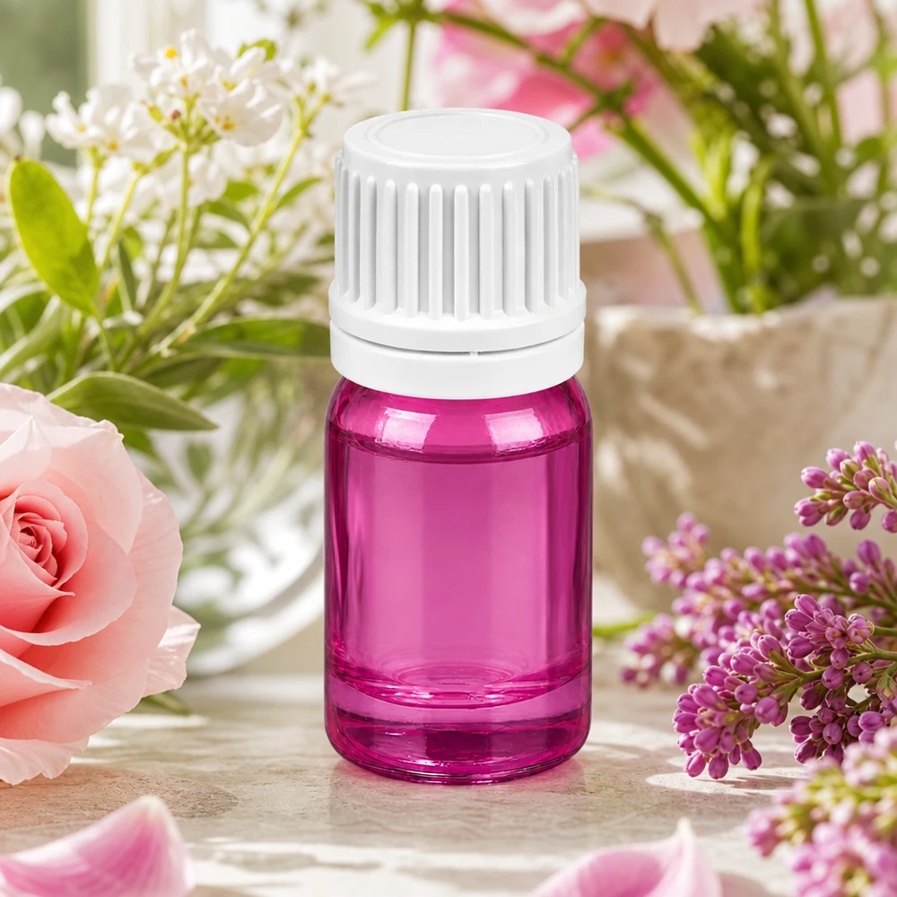 Flacon compte-gouttes 5ml 0.7mm blanc originalité bouchon à vis PurpleLine UT18/5 Flacon compte-gouttes professionnel de 5ml pour cosmétiques et sérums DIY avec technique de goutte à goutte précise