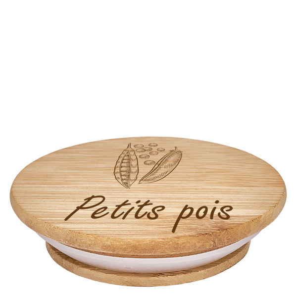 Paire en bois « Petits pois » pour WECK RR100