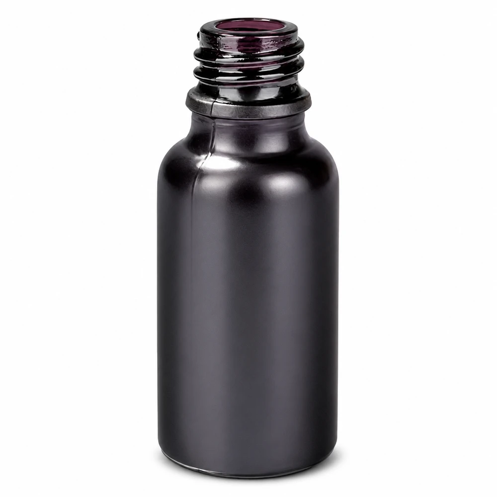 Flacon à pharmacie 20ml BlackLine UT18/20 UNiTWIST Bouteille en verre Premium 20ml série BlackLine avec filetage spécial UT18/20 pour un stockage sûr