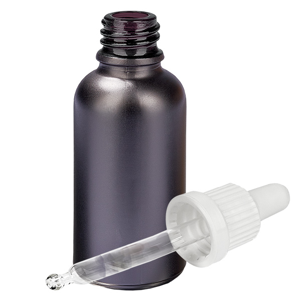 Flacon à pipette 30ml blanc OV BlackLine UT18/30