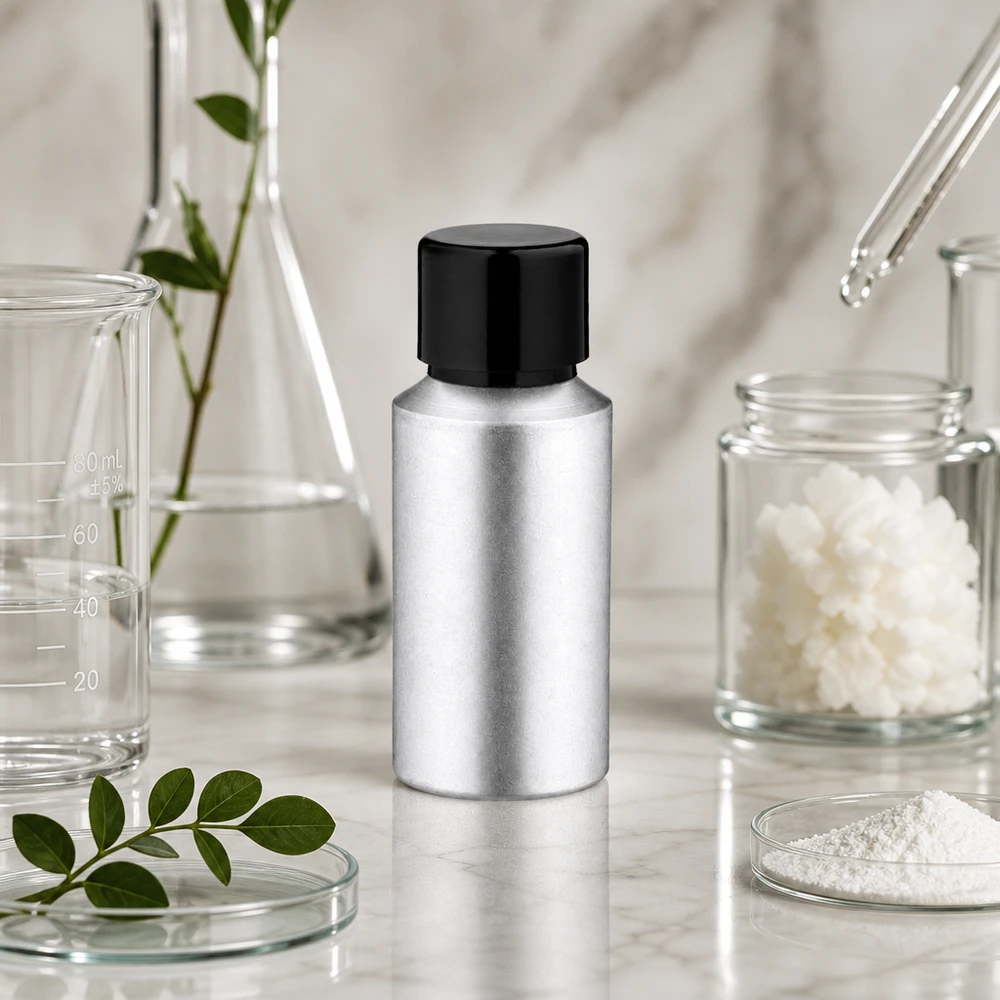 Bouteille en aluminium teinté 30 ml, avec bouchon à vis noir et joint conique Bouteille de 30 ml en aluminium décapé de haute qualité avec finition mate pour une utilisation professionnelle