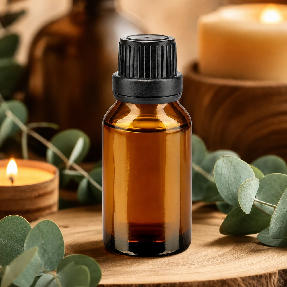 Flacon à pharmacie brun 30ml bouchon vissable noir bouchon inviolabilité Flacon de pharmacie de 30 ml en verre ambré avec bouchon OV de 11 mm pour huiles essentielles