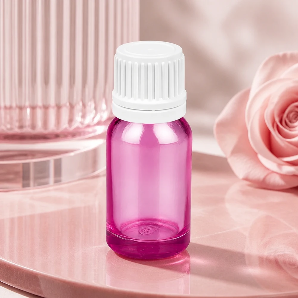 10ml flacon compte-gouttes 0.7mm blanc originalité bouchon à vis PurpleLine UT18/10 Flacon compte-gouttes violet transparent 10ml avec bouchon à vis blanc sécurisé UT18/10