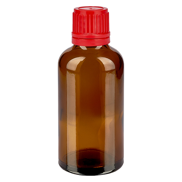 Flacon 50ml 11mm SV rouge OV BrownLine UT18/50