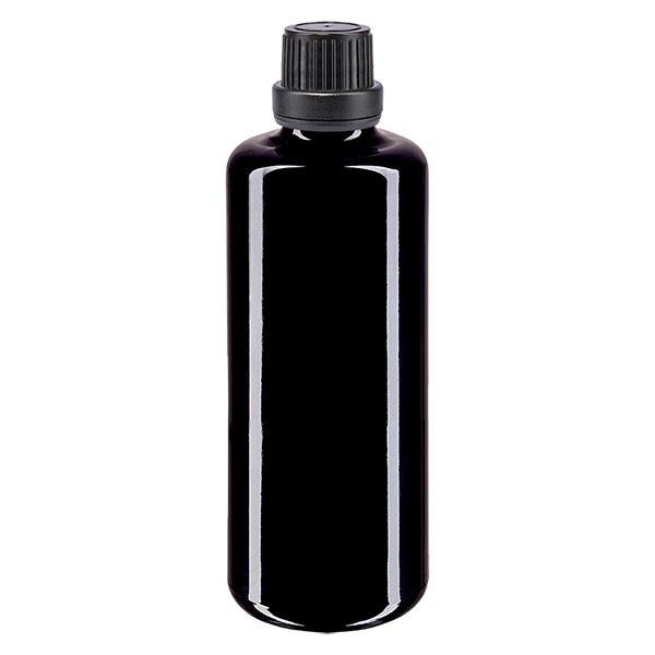 Fl. viol. 50ml viss. noir étanche OV