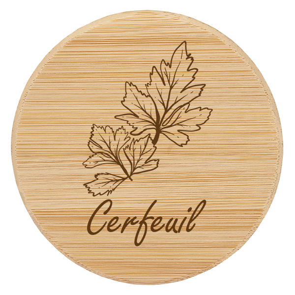 Paire en bois « Cerfeuil » pour WECK RR60 Paire en bois « Cerfeuil » pour WECK RR60