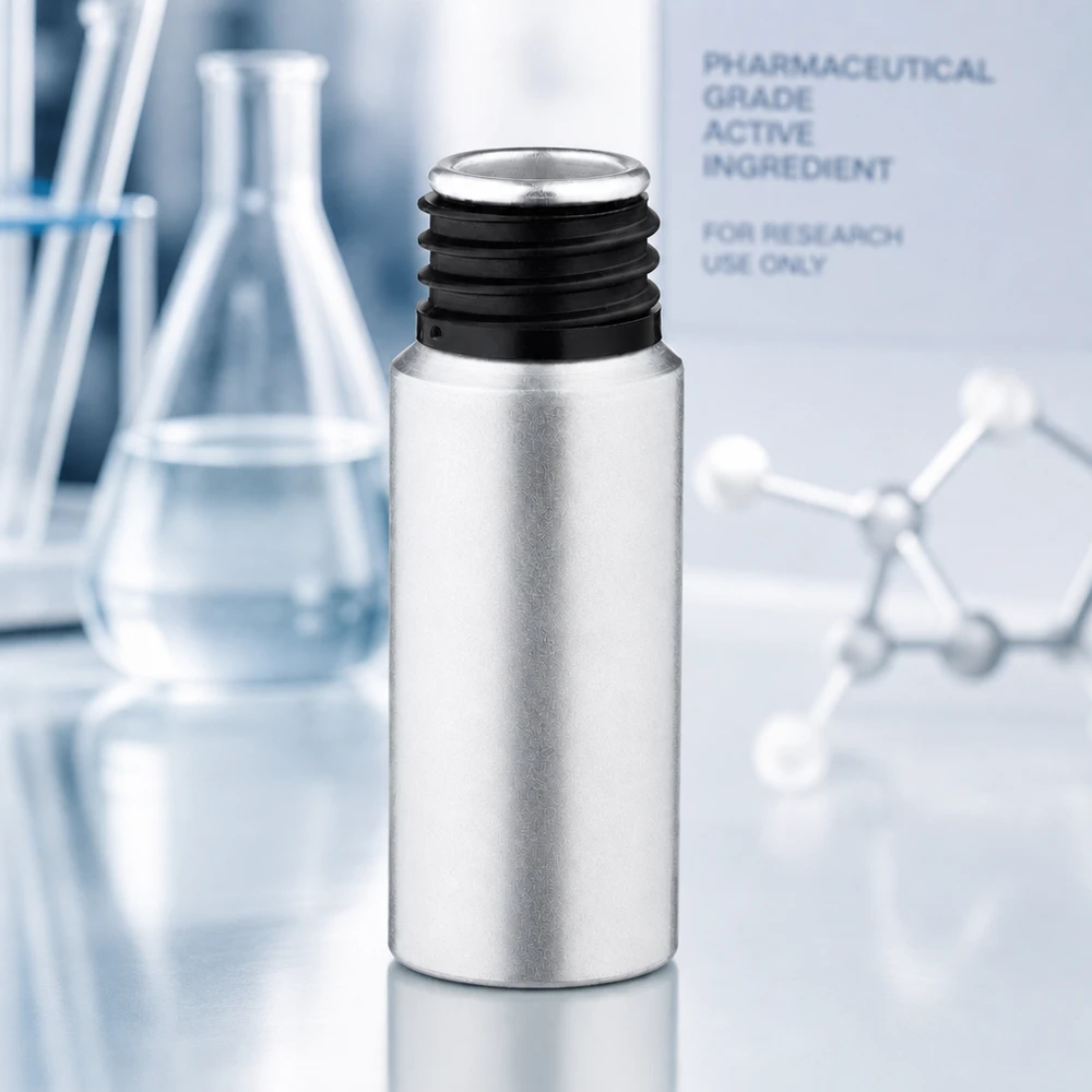 Bouteille en aluminium teinté 20 ml, sans bouchon Flacon pratique en aluminium décapé de 20ml avec une forme ergonomique pour les applications de laboratoire mobiles