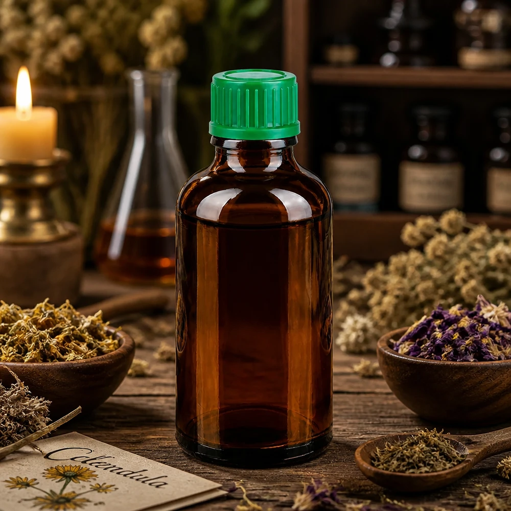 Flacon 50ml 11mm SV vert STD BrownLine UT18/50 Bouteille de pharmacie professionnelle de 50ml brune avec bouchon vert pour les remèdes naturels