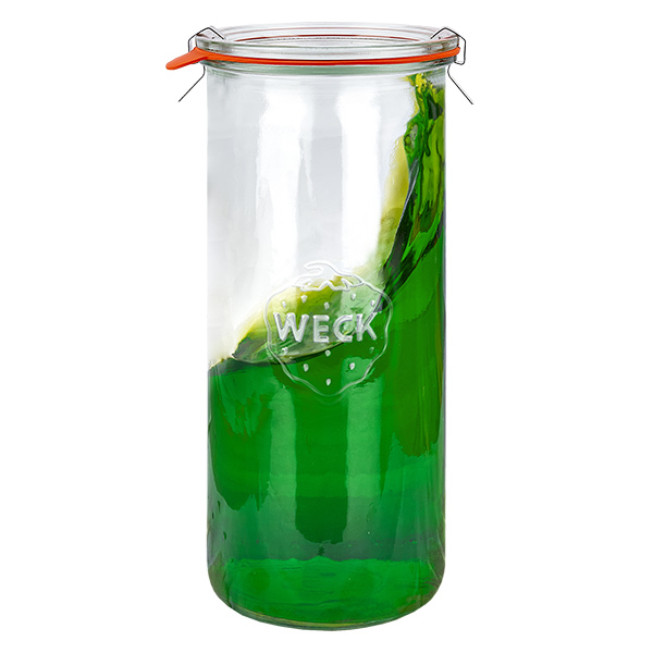 Lot de 6 bocaux Weck 1500ml ronds + couvercle en verre + anneaux + pinces Lot de 6 bocaux Weck 1500ml ronds + couvercle en verre + anneaux + pinces