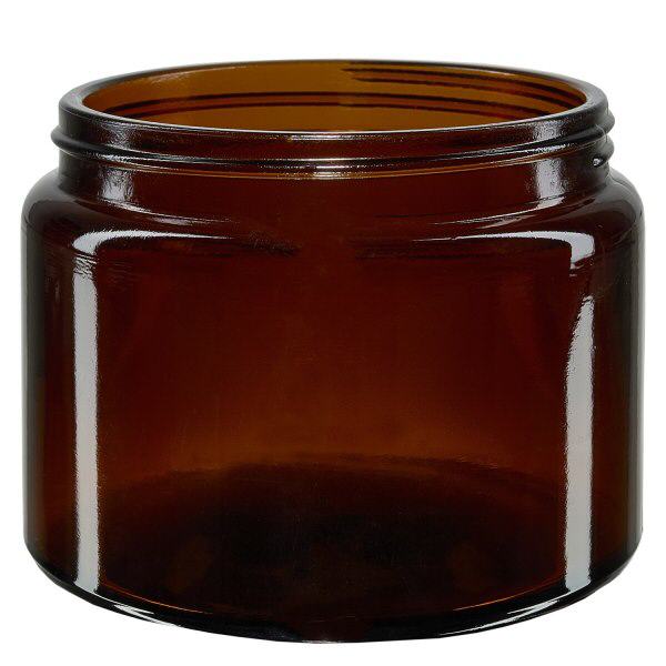 Pot en VERRE AMBRÉ 500 ml, filetage 100 mm / R3 Pot en VERRE AMBRÉ 500 ml, filetage 100 mm / R3