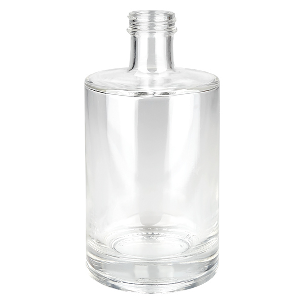 Bouteille en verre 500 ml « Sam » sans bouchon à vis UNiTWIST® Bouteille en verre de 500ml Sam transparent sans bouchon à vis UNiTWIST col fileté vide Photo produit