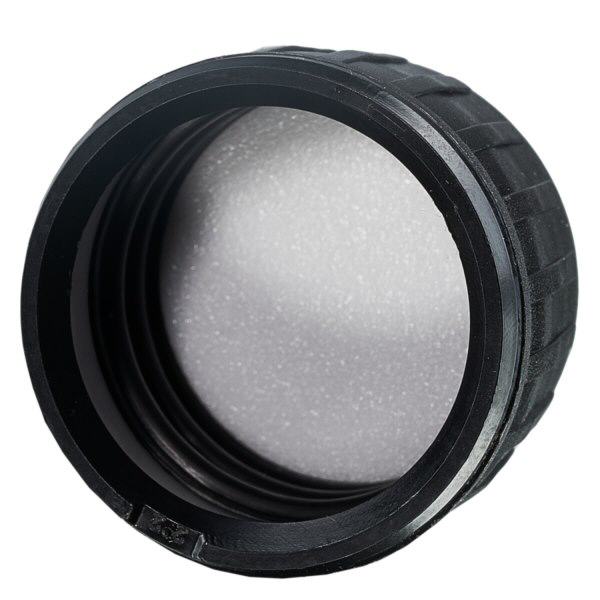 Fermeture à vis noire Joint EPE avec bague d'inviolabilité PP28 ApoGlas